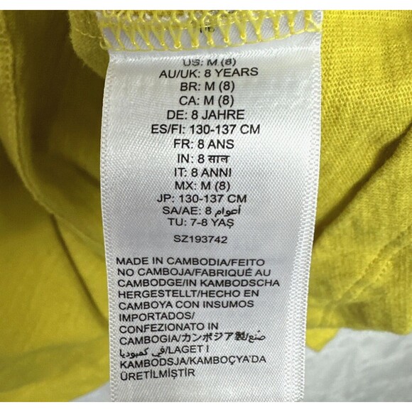 Spotted Zebra Pullover T-Shirt Dress Girls M Size 8 Pockets Cinch-Waist Cotton - Picture 6 of 10